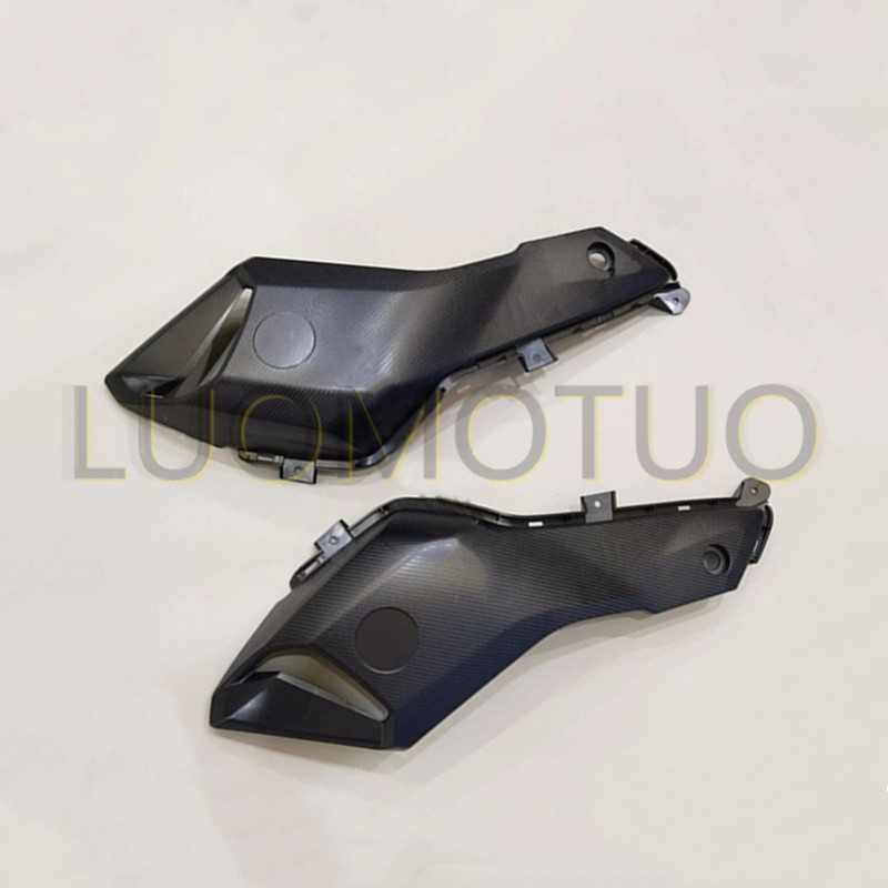 Első tartály oldalsó burkolat Yamaha FZ-07 MT-07 motorkerékpár ABS befecskendező készlethez FZ07 MT07 2014 2015 2016 matt fekete karbon előlap