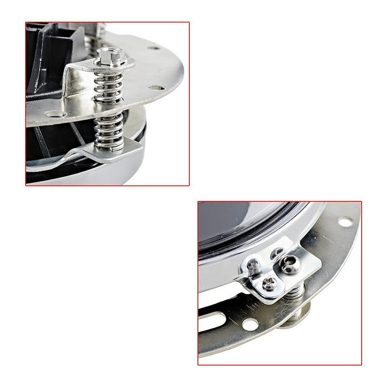 7"-os fényszórógyűrű-rögzítő konzol motorkerékpárhoz 7"-es kerek fényszóró Jeep Wrangler JK Black Sliverhez