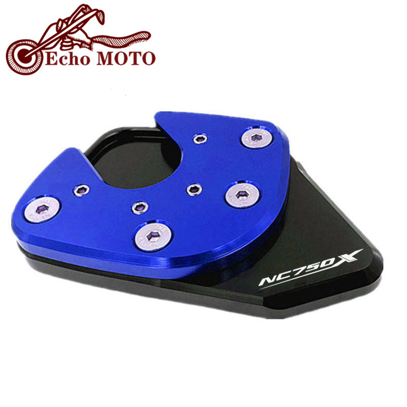 HONDA NC750X NC 750X NC750 X 2017-2019 motorkerékpárhoz, CNC kitámasztó láb oldalsó állvány hosszabbító alátét tartólemeze nagyító állvány