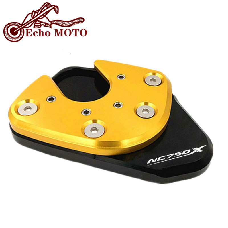 HONDA NC750X NC 750X NC750 X 2017-2019 motorkerékpárhoz, CNC kitámasztó láb oldalsó állvány hosszabbító alátét tartólemeze nagyító állvány