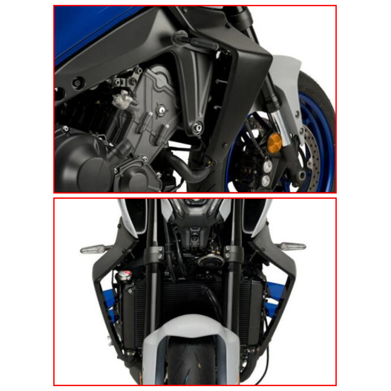 Első aerodinamikai oldalsó légterelő fix szárnyas burkolat szárnyak díszburkolat Yamaha MT-09 MT09 SP 2021 2022 2023-hoz