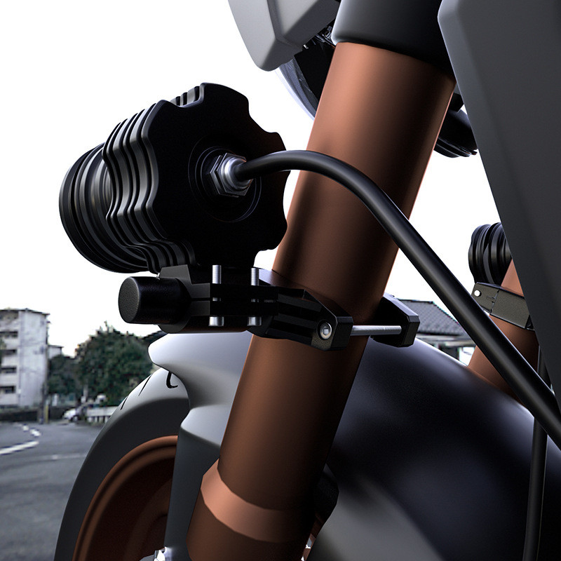 Universaalne mootorratta kronsteini kaitseraua kinnitusklamber Mootorratta esitulede kinnitusklamber Reguleeritav LED-tulede kronsteini hoidiku tugi