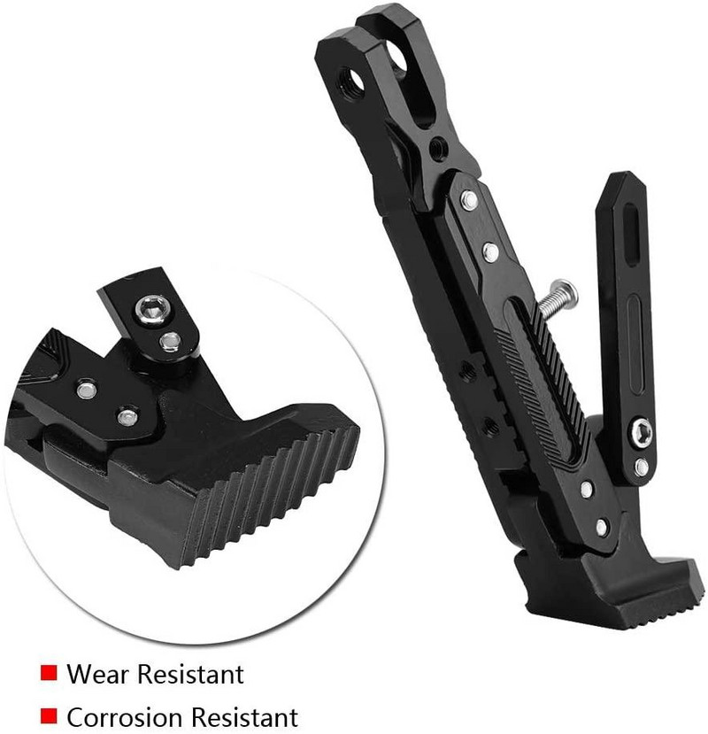 Motorkerékpár támasztóállvány állítható támasztó állványtartó Univerzális T6063 alumíniumötvözet láb oldalsó állvány parkoló állvány módosított alkatrészek