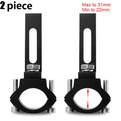Držiak na svetlomety motocykla, držiak svetlometov pre motocykle, nastaviteľná svorka na montáž svetlometov pre vidlicu motocykla 22 mm - 31 mm