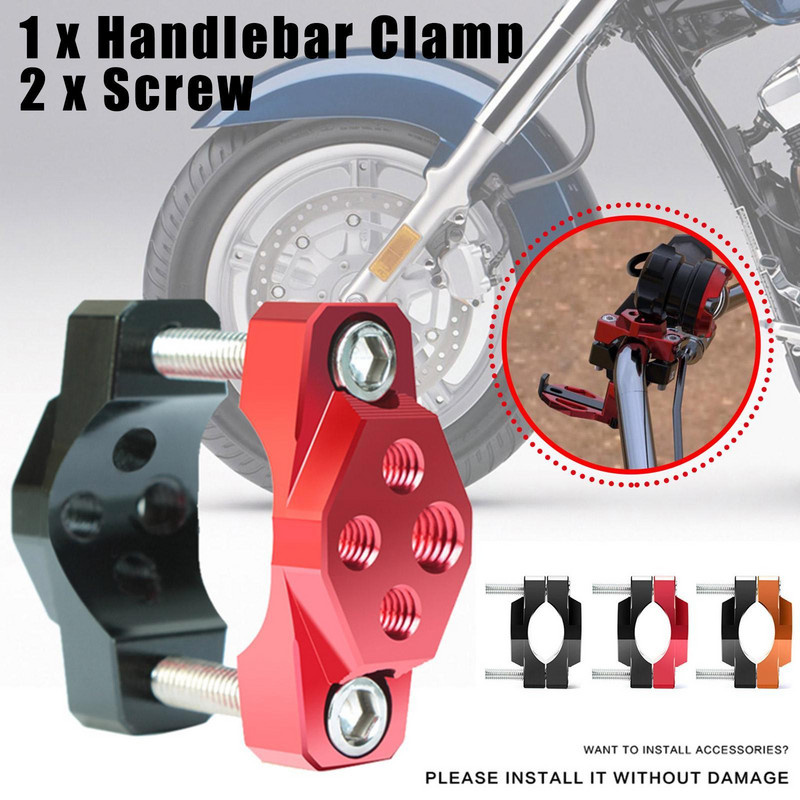 Motocyklové príslušenstvo, svietidlá 32 mm 42 mm 54 mm, reflektor, držiak stentu na nárazník, pomocná svorka na riadidlá A9E2