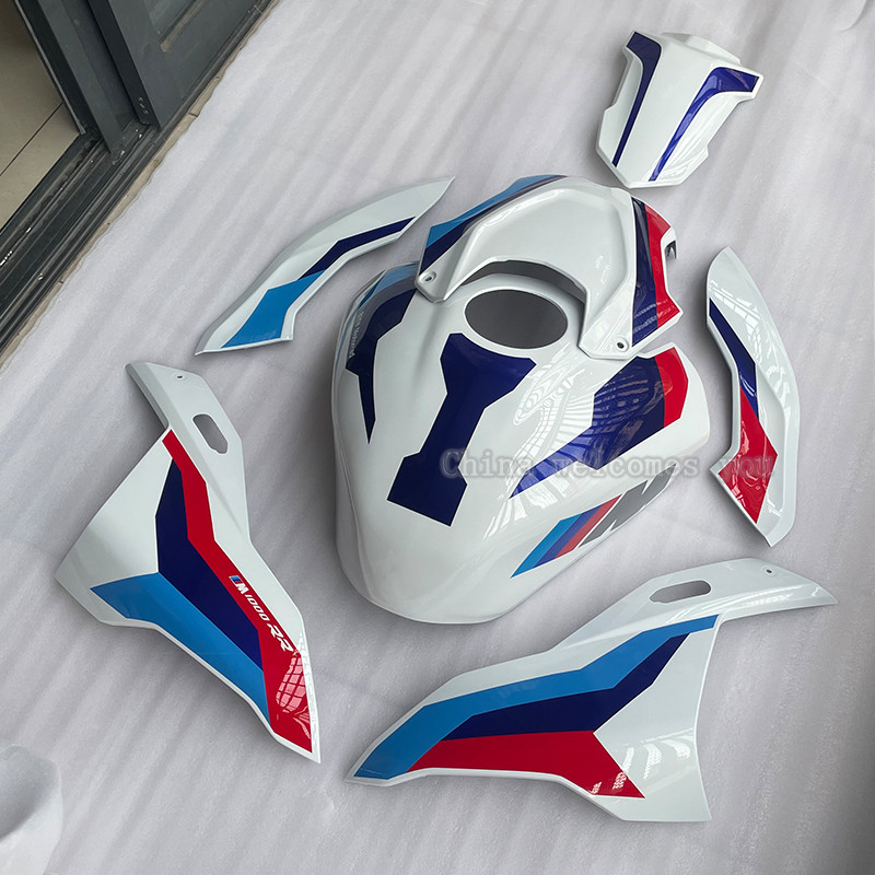 BMW S1000RR 2019 2020 2021 2022 motociklo gaubto priekinio bako galinio kupro bako apatinio dangčio šoninio skydelio korpuso apsaugos spalva