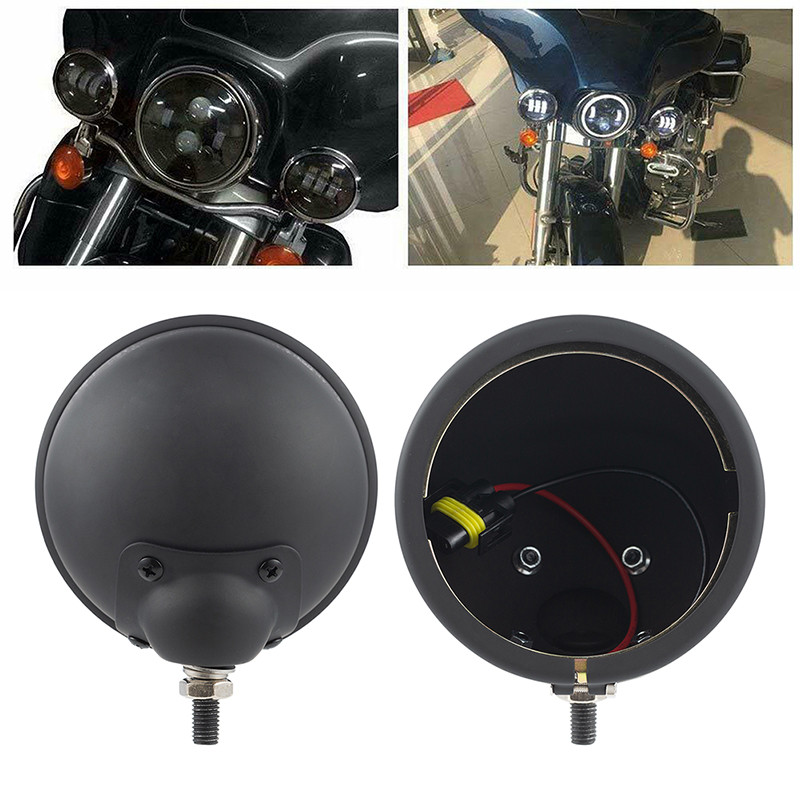 Držiak hmlového svetla pre motocykel 4,5", vonkajší rám, montážny držiak pre Harley Davidson Softail Sportster XL 1200 XL 883 Dyna