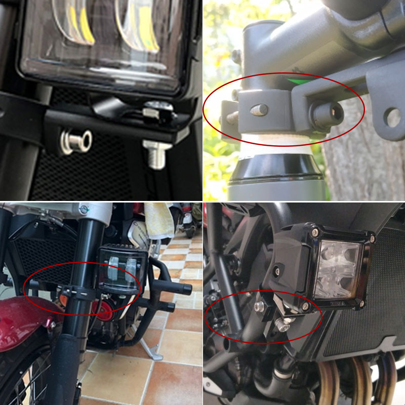 Suport din aliaj de aluminiu Suport exterior pentru faruri pentru motociclete Suport pentru apărător de noroi Modificare lampa de ceață externă Colier fix pentru țeavă