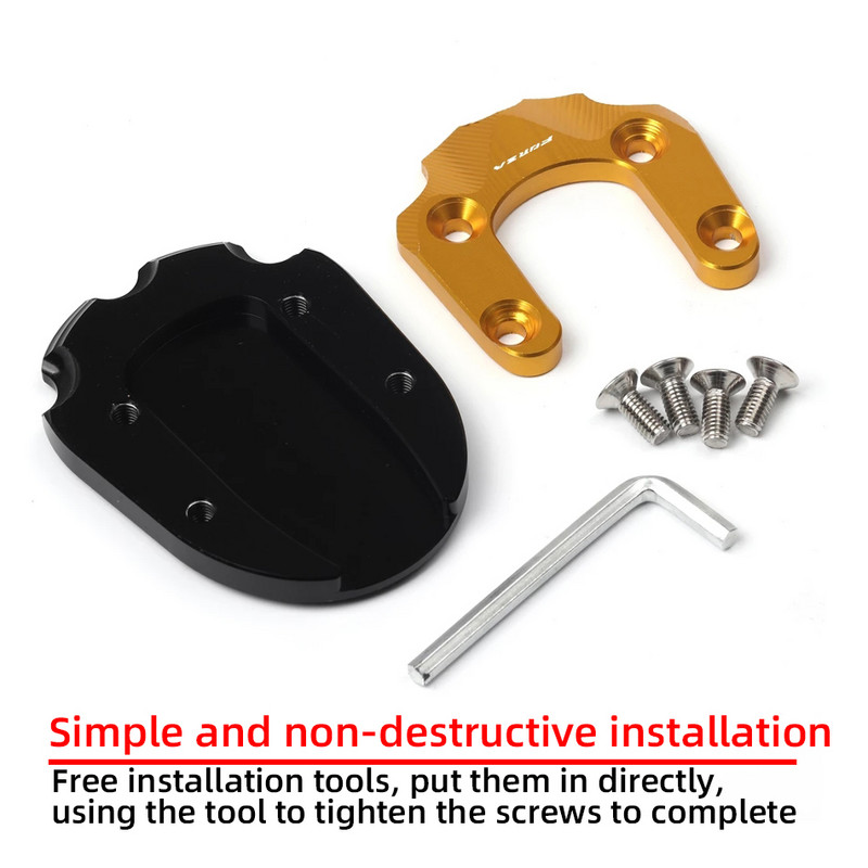 Pentru Honda Forza 125 Forza 250 Forza 300 2018 2019 Accesorii CNC pentru scuter Suport Picior Suport lateral Extensie Placă Suport