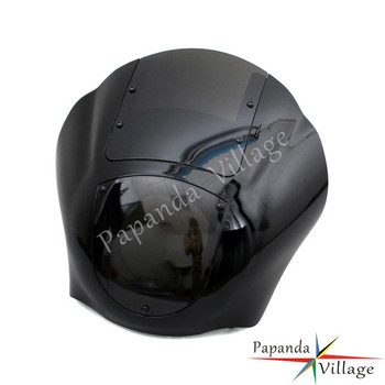 Club Style Quarter Fairing με Στήριγμα 42mm-49mm Πιρούνι Προβολέας Fairing Cowl Μάσκα για Harley Dyna Street Bob Sportster XS XL