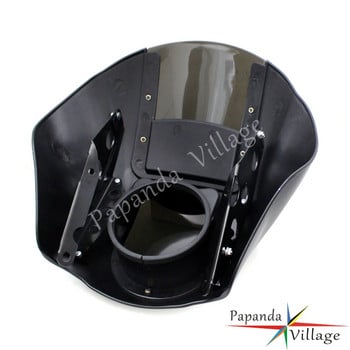 Club Style Quarter Fairing με Στήριγμα 42mm-49mm Πιρούνι Προβολέας Fairing Cowl Μάσκα για Harley Dyna Street Bob Sportster XS XL