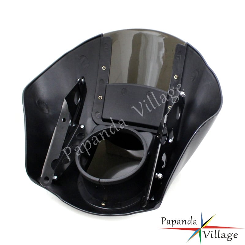 Club Style Quarter burkolat tartókonzollal, 42–49 mm-es villás fényszóró fedőmaszk Harley Dyna Street Bob Sportster XS XL-hez