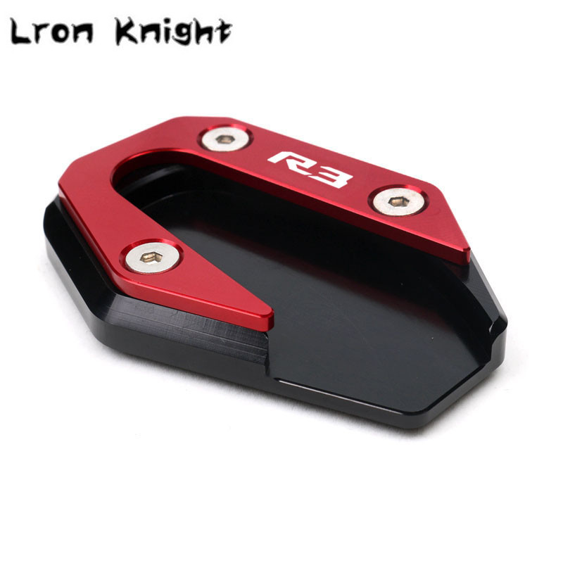 Skirta YAMAHA YZF-R3 YZFR3 ABS YZF-R25 YZF R3 R25 2015-2020 2019 CNC atramos kojos šoninio stovo prailginimo pagalvėlės atraminės plokštės padidinimas