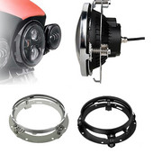 Rögzítőkonzol 7 hüvelykes LED-es fényszóróhoz, kerek gyűrűs 7 hüvelykes fényszóróra szerelhető lámpatartó Harley Road King Street Glide Electra-hoz.