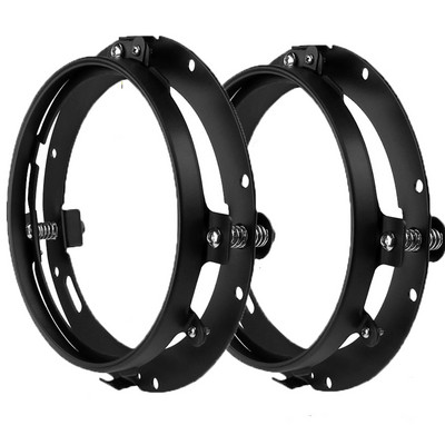 Rögzítőkonzol 7 hüvelykes LED-es fényszóróhoz, kerek gyűrűs 7 hüvelykes fényszóróra szerelhető lámpatartó Harley Road King Street Glide Electra-hoz.