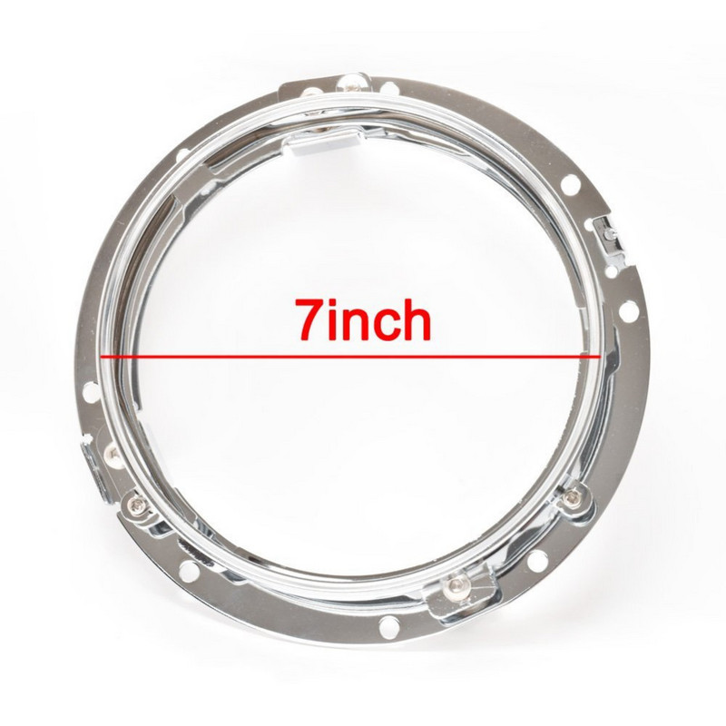 Rögzítőkonzol 7 hüvelykes LED-es fényszóróhoz, kerek gyűrűs 7 hüvelykes fényszóróra szerelhető lámpatartó Harley Road King Street Glide Electra-hoz.