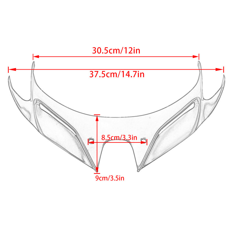 Крила за преден обтекател на мотоциклет Аеродинамични предпазни капаци на корпуса на крилото за KAWASAKI Ninja 400 250 NINJA400 2018-2021