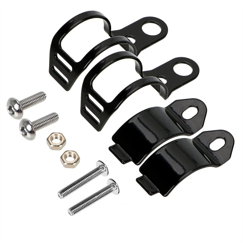 2 db 30-45 mm-es motorkerékpárra szerelhető villára szerelhető bilincs irányjelző konzol villogó villogó visszajelző tartó univerzális motorkerékpárhoz