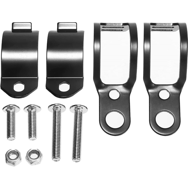 2 db 30-45 mm-es motorkerékpárra szerelhető villára szerelhető bilincs irányjelző konzol villogó villogó visszajelző tartó univerzális motorkerékpárhoz