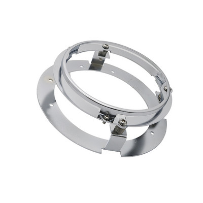 Čierne/chrómové náhradné diely pre motocykle, držiak krúžku na montáž 5 3/4" 5,75 palca pre okrúhle LED svetlomety 5,75"