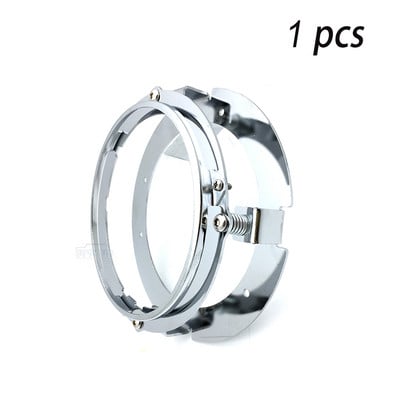 Fekete/króm 5 3/4" 5,75 hüvelykes fényszórórögzítő adapter gyűrűkészlet fekete króm 5,75-ös motorkerékpár LED-es fényszóróhoz