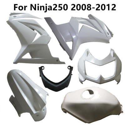 Небоядисани за Ninja250 2008-2009-2010-2011-2012 08-12 Компоненти ABS Инжекционни мотоциклетни пластмасови части Пакет отляво и отдясно