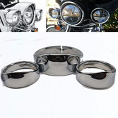 7-palcový krúžok na motocyklové svetlomety, ozdobný krúžok na svetlomety 4,5-palcový štýl pomocného svetla pre Harley Touring Road King Electra Glide Fat Boy