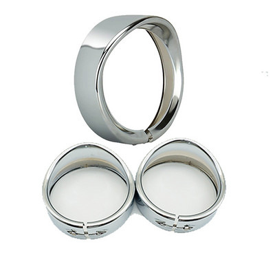 7-palcový krúžok na motocyklové svetlomety, ozdobný krúžok na svetlomety 4,5-palcový štýl pomocného svetla pre Harley Touring Road King Electra Glide Fat Boy