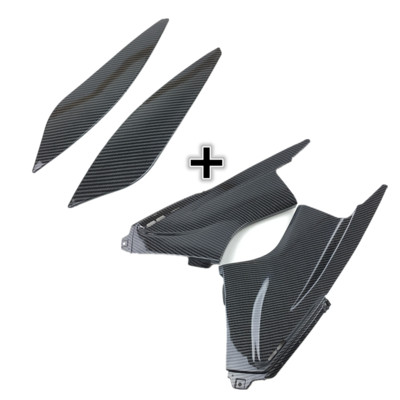 Kryt kapotáže z uhlíkových vlákien pre motocykel, vložka do kapotáže, časť vzduchového potrubia, kryt panelu trubice ram, vhodný pre Yamaha YZFR6 YZF R6 2003 2004 2005