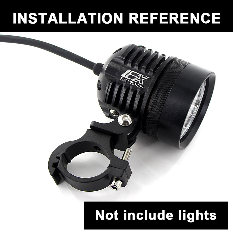 Apmatauto Alumínium kerékpár lámpa tartó elektromos motorkerékpár bilincs zseblámpa klip led fényszóró forgó bilincs