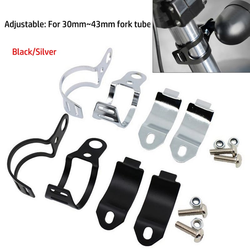 2-dielna konzola smerových svetiel motocykla 30-43 mm pre kompletnú súpravu prednej vidlice motocykla, ktorá sa používa na premiestnenie smerových svetiel.