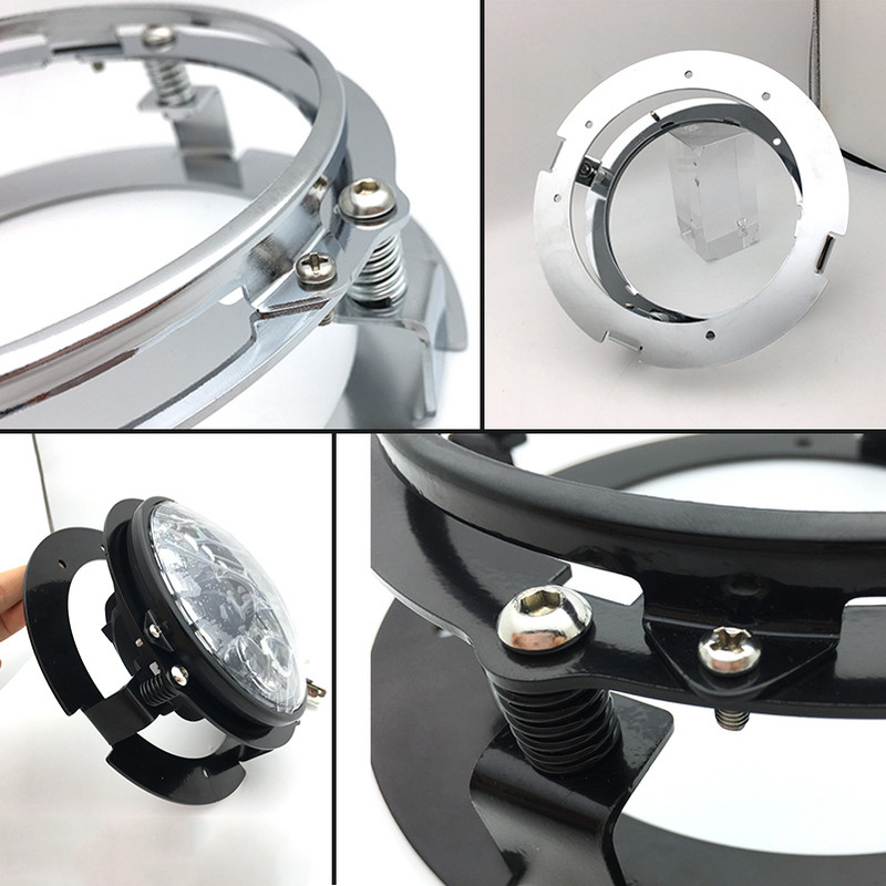 Sada držiakov svetlometov pre motocykel 5 3/4" 5,75 palca, držiaky na krúžky pre 5,75 palcové LED svetlomety.