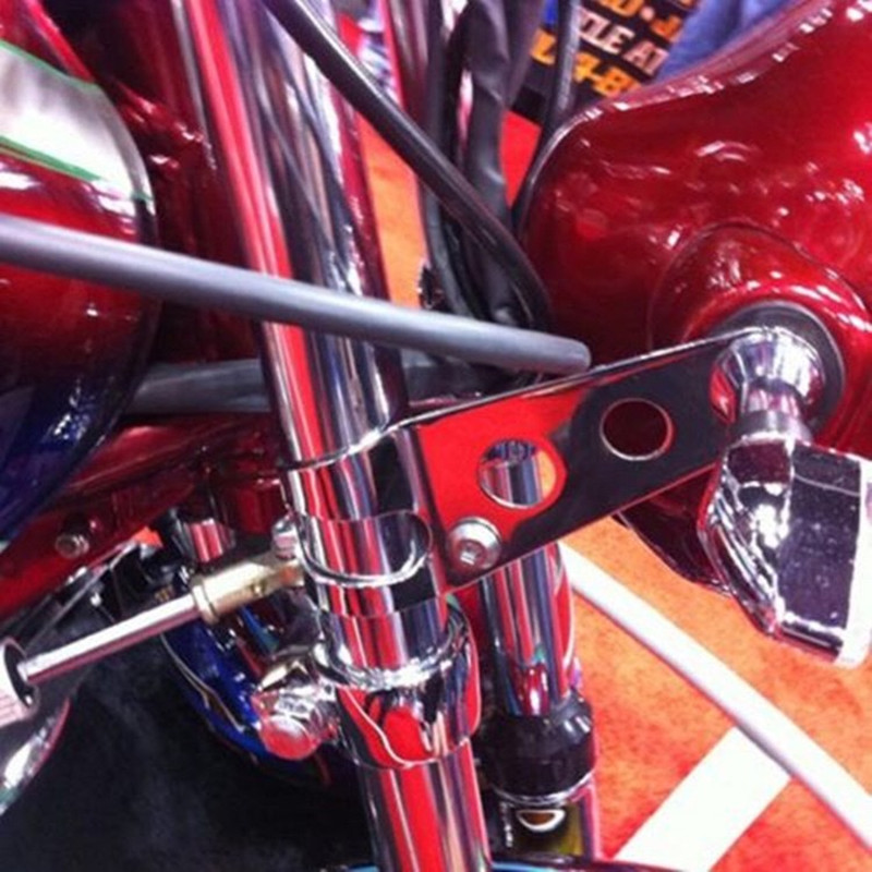 28mm-43mm universaalne mootorratta esitulede kinnitusklambrid kahvli kõrva chopper esilaterna hoidik Reguleerige mootori kahvli kinnitus must hõbedane