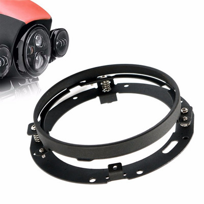 Motorkerékpár autótartozékok 7 hüvelykes fekete kerek fényszóró gyűrű rögzítőkeret 7 hüvelykes kerek Led fényszórókhoz