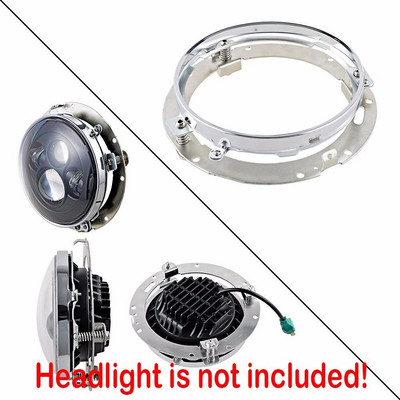 Motorkerékpár autótartozékok 7 hüvelykes fekete kerek fényszóró gyűrű rögzítőkeret 7 hüvelykes kerek Led fényszórókhoz