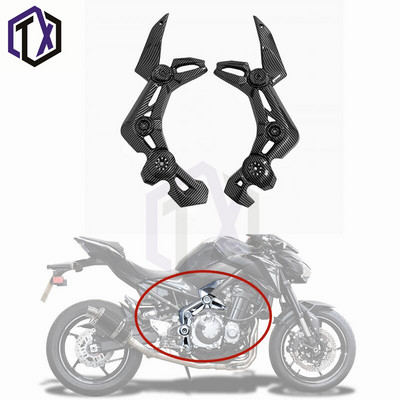 Motociklo anglies pluošto dažų kėbulo gaubtas ABS dekoravimo rinkinys, skirtas Kawasaki Z900 ZR900 ABS 2017,2018,2019