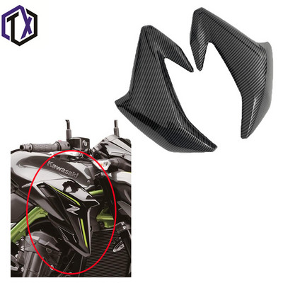 Motociklo anglies pluošto dažų kėbulo gaubtas ABS dekoravimo rinkinys, skirtas Kawasaki Z900 ZR900 ABS 2017,2018,2019