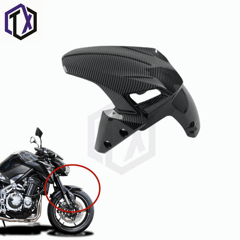 Motociklo anglies pluošto dažų kėbulo gaubtas ABS dekoravimo rinkinys, skirtas Kawasaki Z900 ZR900 ABS 2017,2018,2019