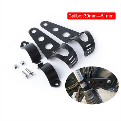 Držiak na montáž svetlometov motocykla, nastavovač uší vidlice 39-51 mm, držiak svorky na trubicu vidlice, držiak bodového hmlového svetla