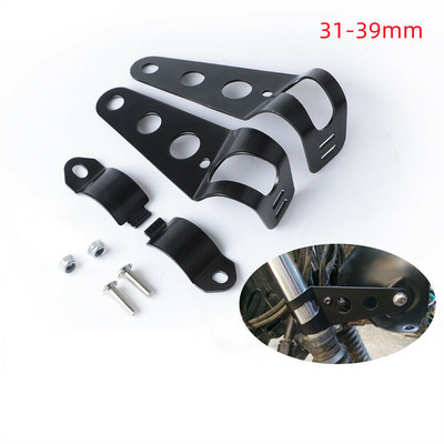 Držiak na montáž svetlometov motocykla, nastavovač uší vidlice 39-51 mm, držiak svorky na trubicu vidlice, držiak bodového hmlového svetla