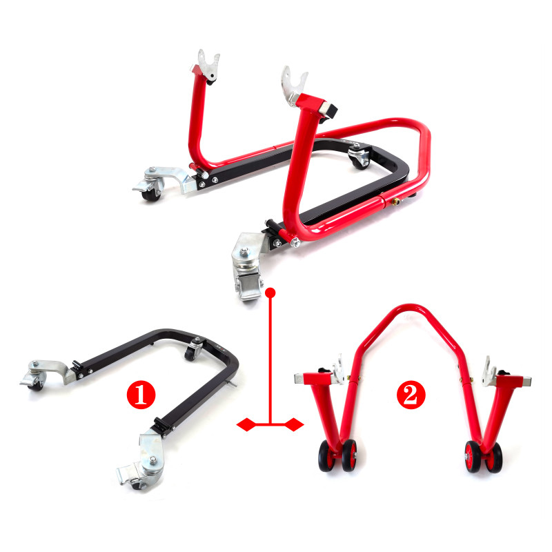 Cadru de ridicare a roții din spate a motocicletei Suport detașabil Instrument de reparare și întreținere a locomotivei de teren, HZYEYO T-045