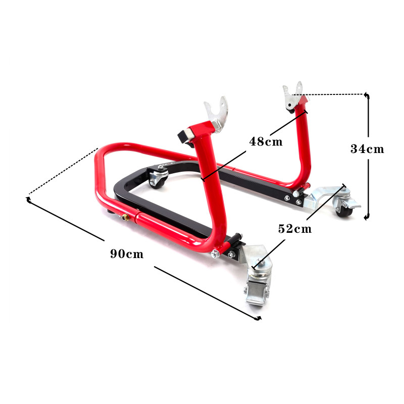 Cadru de ridicare a roții din spate a motocicletei Suport detașabil Instrument de reparare și întreținere a locomotivei de teren, HZYEYO T-045