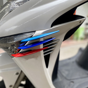 1 Pair Universal Motorcycle Winglet Aerodynamic Spoiler Wing με αυτοκόλλητο διακοσμητικό αυτοκόλλητο μοτοσυκλέτας για σκούτερ μοτοσικλετών