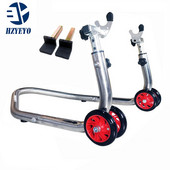 HZYEYO rozsdamentes acél hátsó lengőkar villa orsó emelő motorkerékpár paddock állvány, terepmotor indítókeret terhelése 600 kg, T070