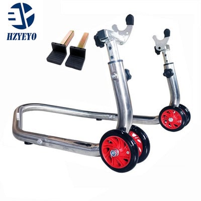 HZYEYO rozsdamentes acél hátsó lengőkar villa orsó emelő motorkerékpár paddock állvány, terepmotor indítókeret terhelése 600 kg, T070