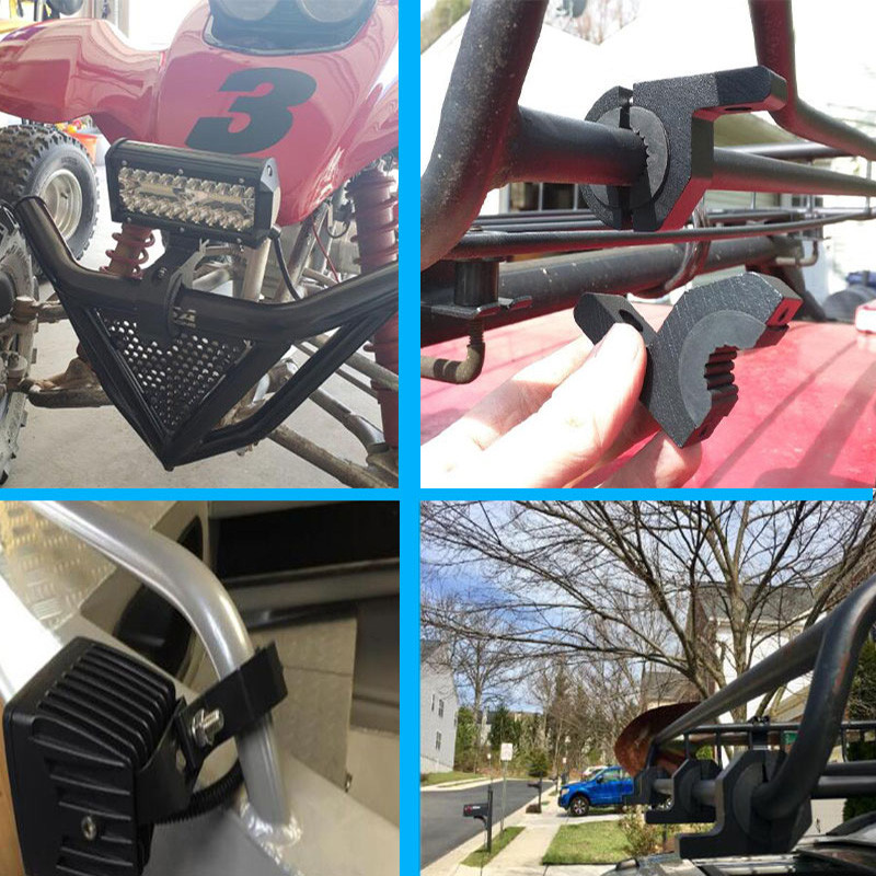 Motorkerékpárra szerelhető fényszórókonzol 4x4 Kiegészítők Off road autós Led Bar munkalámpa Ködlámpa rögzítő bilincstartó csőtartók