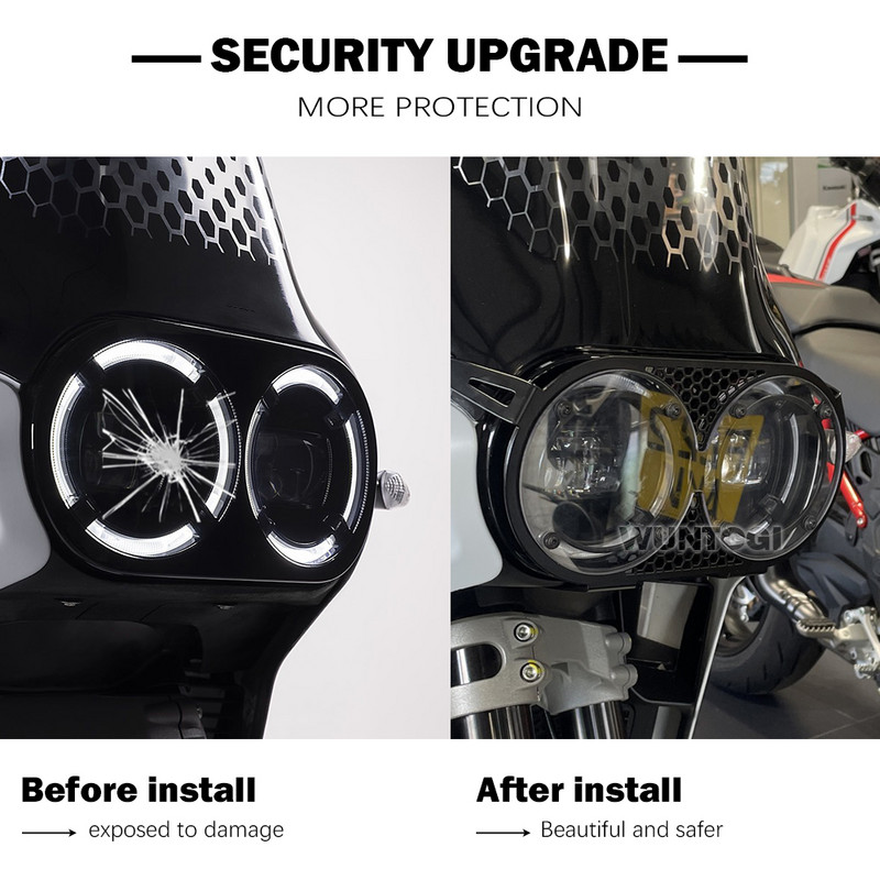 Mriežka svetlometov pre motocykle Desert X 2022 Ochranný kryt svetlometov pre Ducati DESERT X desert x 2022 Príslušenstvo