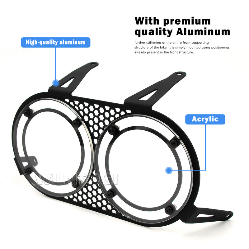 Mriežka svetlometov pre motocykle Desert X 2022 Ochranný kryt svetlometov pre Ducati DESERT X desert x 2022 Príslušenstvo