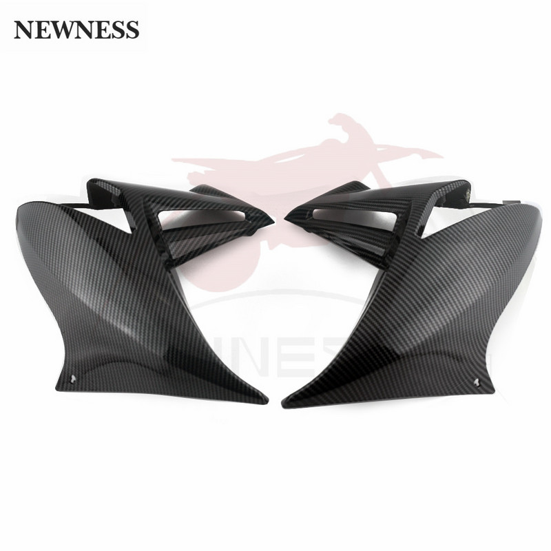 Мотоциклетни части Небоядисани/въглеродни ляв и десен среден обтекател Облицовка на капака Пластмаса за Kawasaki ER6N ER-6N 2009-2011
