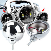 4,5 hüvelykes házkonzol rögzítőgyűrűs vödör 4,5 hüvelykes kiegészítő köd-áthaladó fényhez, Electra Glide